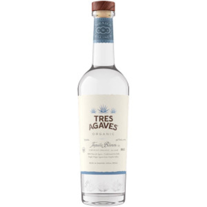 Tres Agave Blanco Organic Tequila 750ml