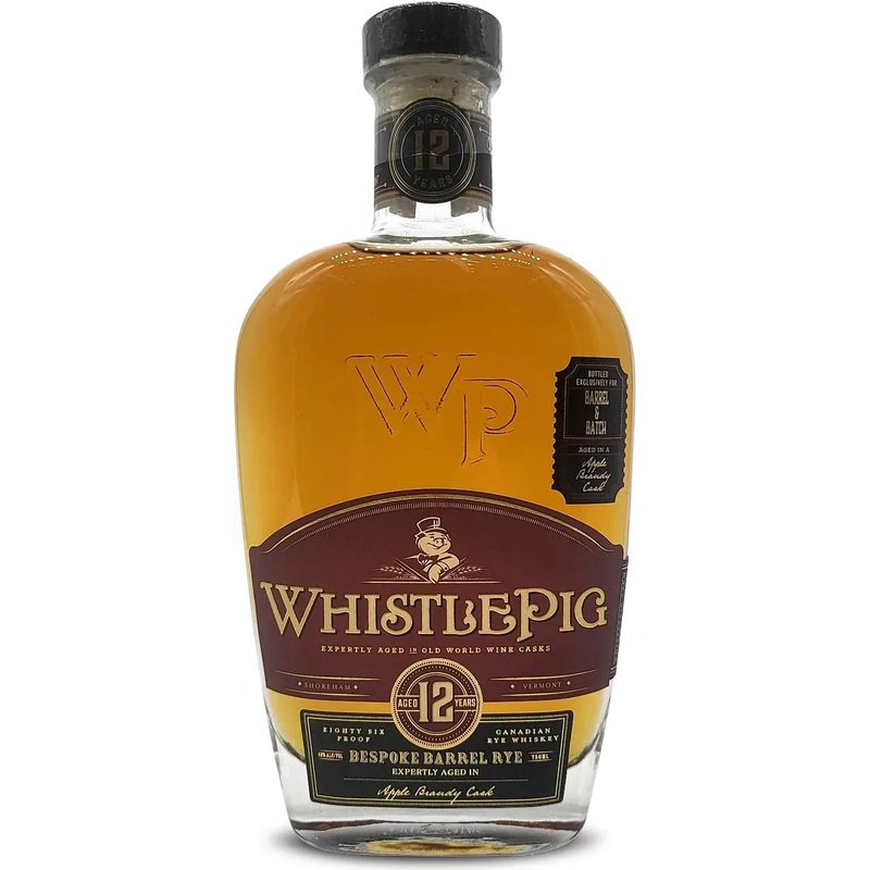 WhistlePig 12 Year Old Single Barrel Rye Whiskey 750ml