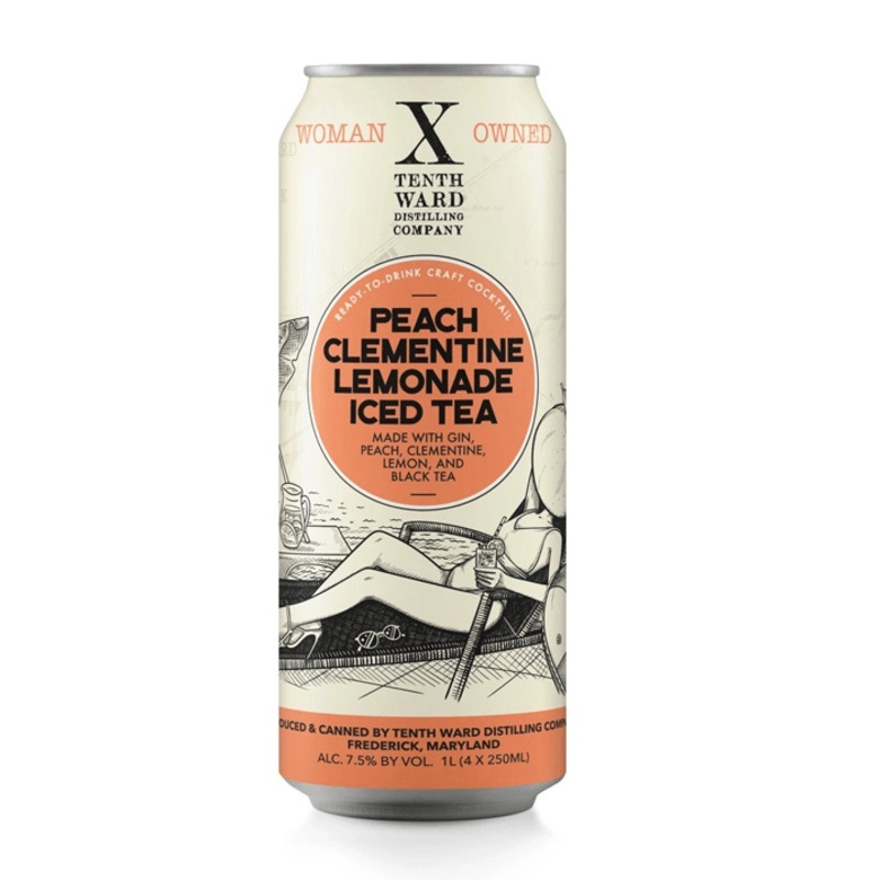 TENTH WARD PEACH CLEMENTINE LEMONADE ICED TEA 4PK