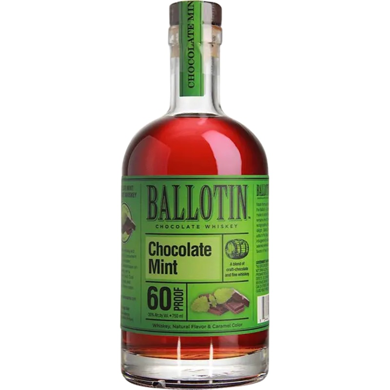 Ballotin Chocolate Mint Whiskey 750ML