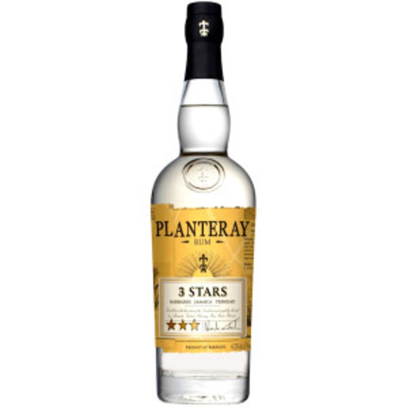 Planteray 3 Star Barbados, Jamaica and Trinidad Light Rum 1L