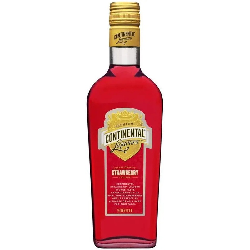 Continental Liqueurs Strawberry Liqueur 500ml