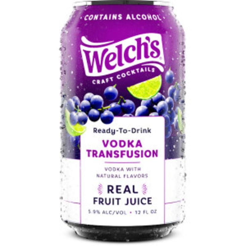 Welch’s Craft Cocktails Vodka Transfusion Ready-To-Drink 4-Pack 12oz Cans
