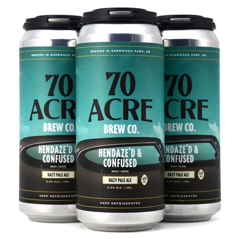70 ACRE HENDAZED AND CONFUSED HAZY PALE 473ML 4PK CAN @ Southgate [1041187]