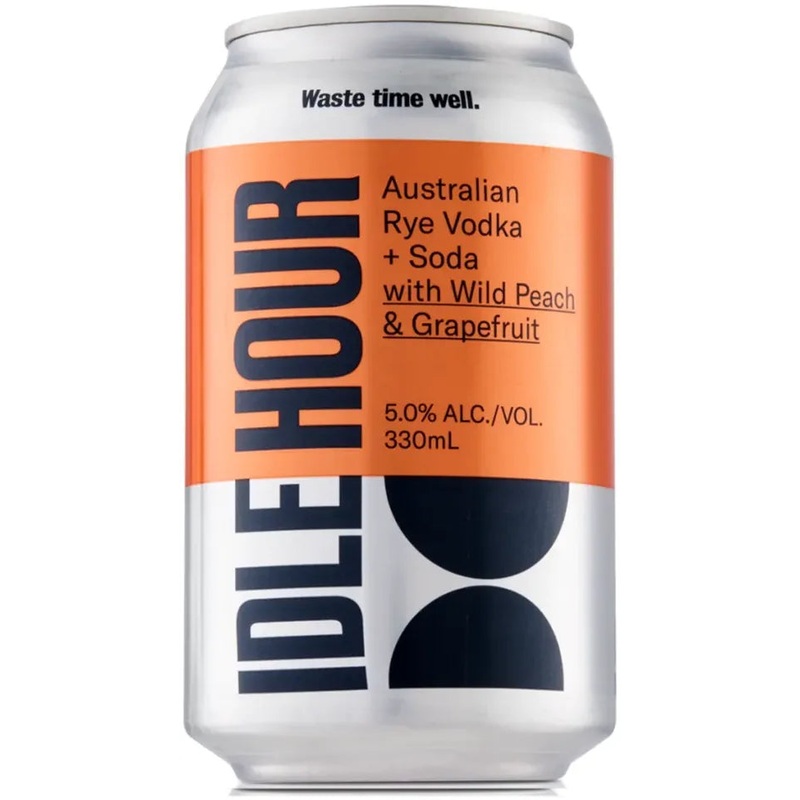 Idle Hour Vodka + Soda with Wild Peach & Grapefruit 330ml