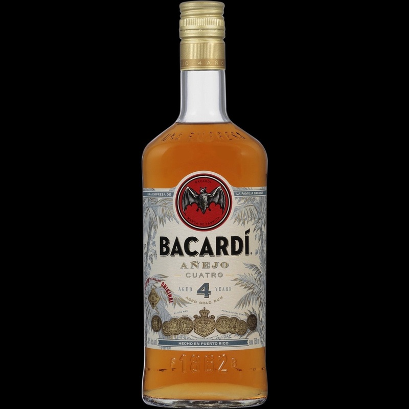 Bacardi Cuatro Aejo Rum|750ml