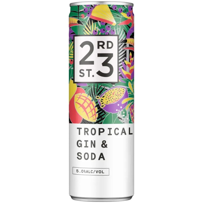 23rd Street Tropical Gin & Soda 5% 300ml