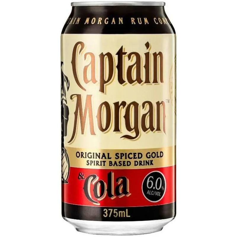 Captain Morgan Original Spiced Gold And Cola 6% 375ml