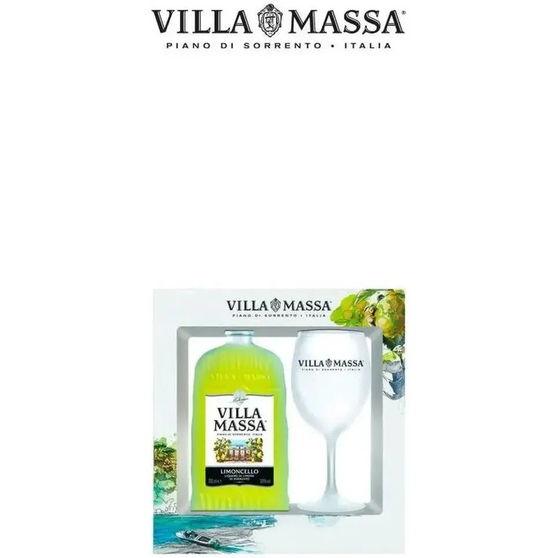Villa Massa Limoncello 500ml & Glass Gift Pack