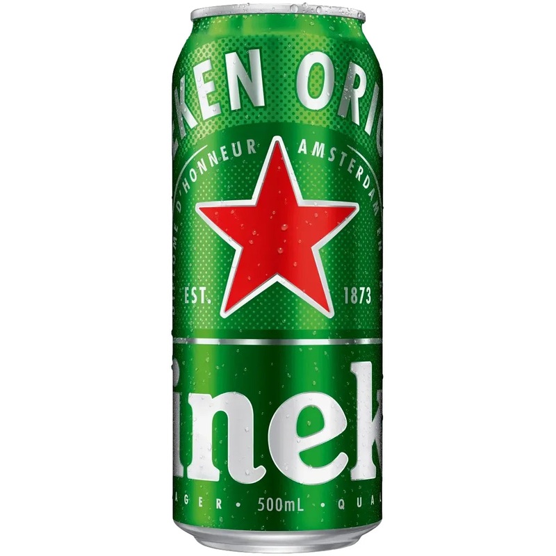 Heineken Lager 5% 24 Pack Cans 500ml