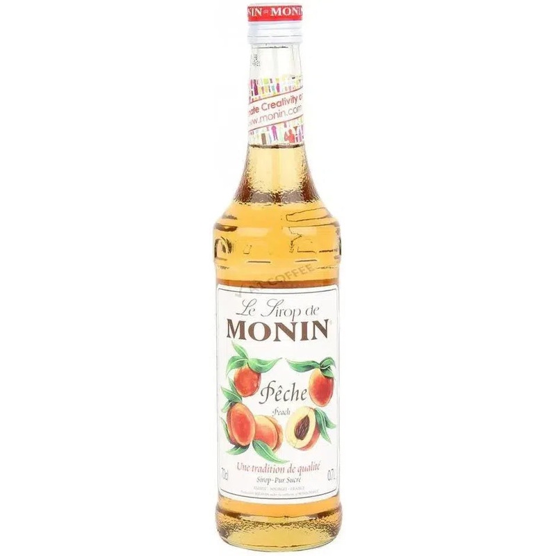 Monin Peach Syrup 700ml|Each|Case (6)