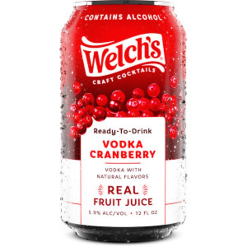 Welch’s Craft Cocktails Vodka Cranberry Ready-To-Drink 4-Pack 12oz Cans
