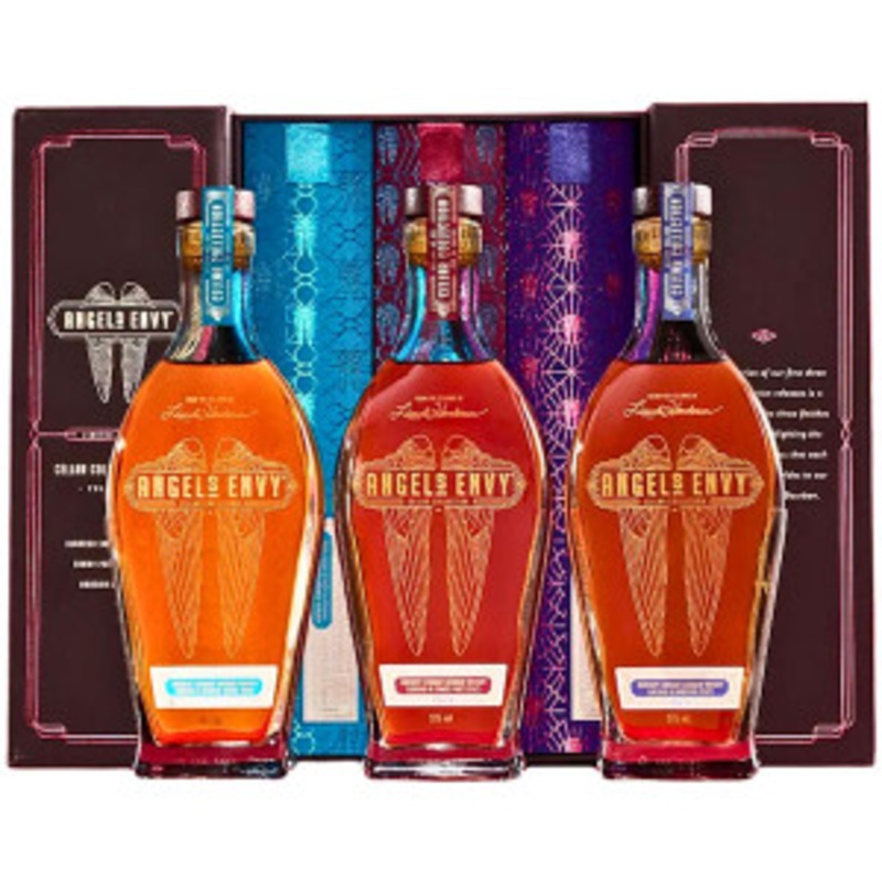 Angel’s Envy Cellar Collection Series Volumes-1-3 Bourbon Whiskey 375ml