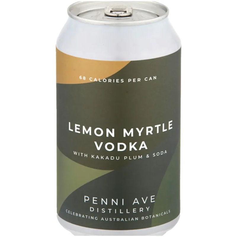 Penni Ave Distillery Lemon Myrtle Vodka with Kakadu Plum and Soda 355ml