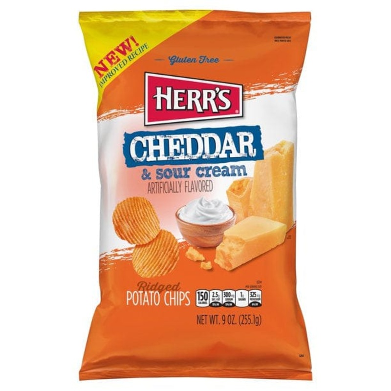 HERR’S CHEDDAR & SOUR CREAM CHIPS