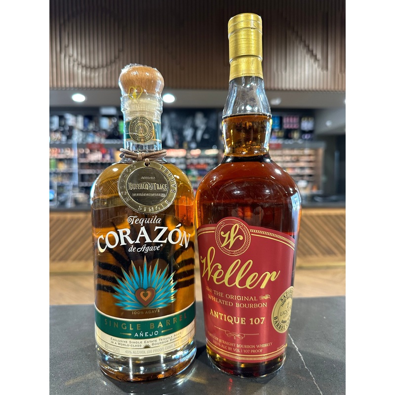 WELLER ANTIQUE 107 | CORAZON TEQUIA AEJO | PRIVATE BARREL SELECTION STORE PICKS 2PK