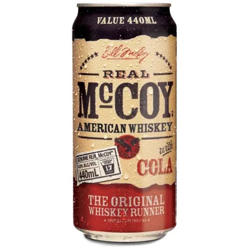 Real Mccoy Bourbon Cola 4.5% 24 Pack Cans 440ml