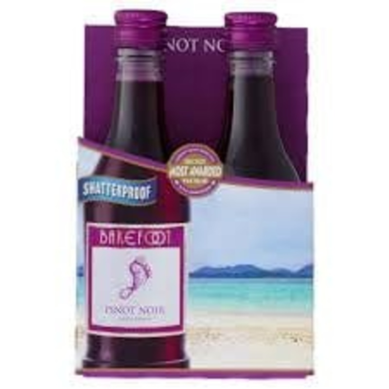 BAREFOOT PINOT NOIR 4PK 187ML C/O