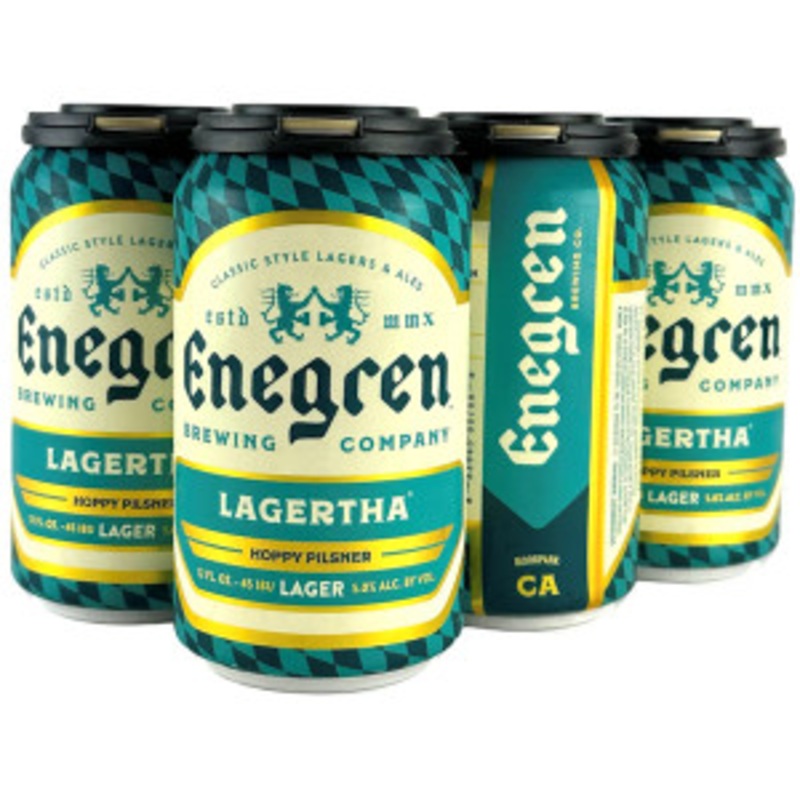 Enegren Brewing Lagertha Hoppy Pilsner 12oz 6 Pack Cans