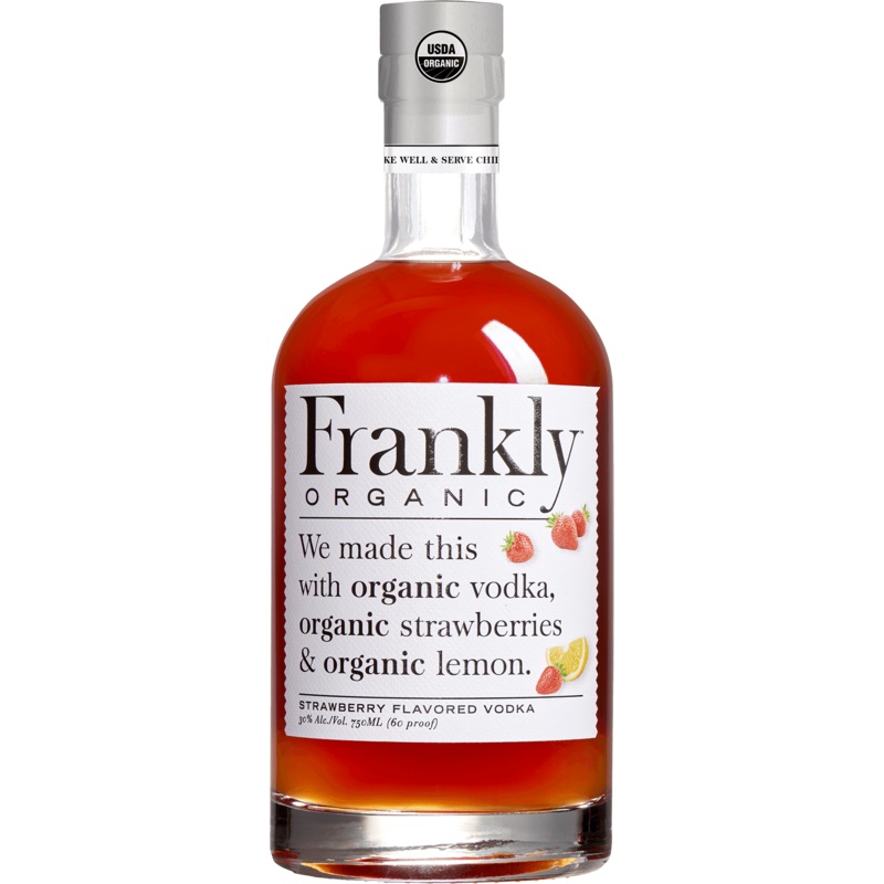 FRANKLY STRAWBERRY VODKA 750ML