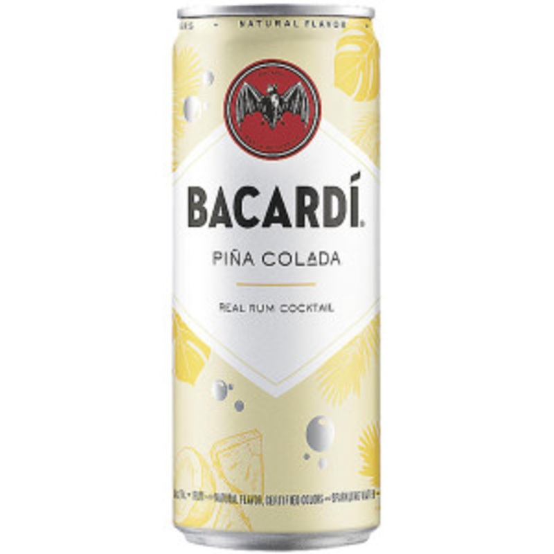 Bacardi Pina Colada Ready To Drink Rum Cocktail 355ml 4-Pack