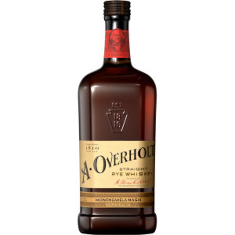 A. Overholt Monongahela Mash 4 Year Old Straight Rye Whiskey 750ml