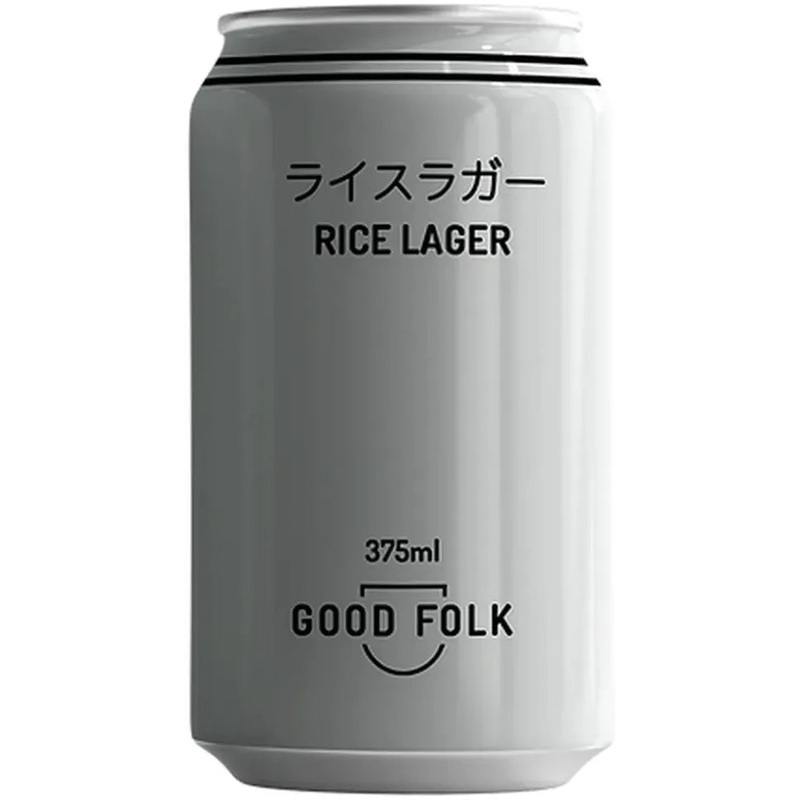 Good Folk Rice Lager 375ml|Case (16)