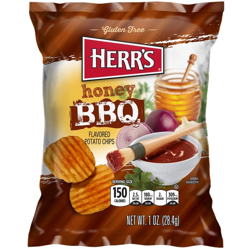 HERR’S RIPPLE HONEY BBQ CHIPS
