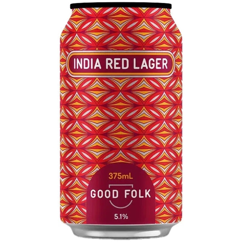 Good Folk India Red Lager 16 Pack Cans 375ml