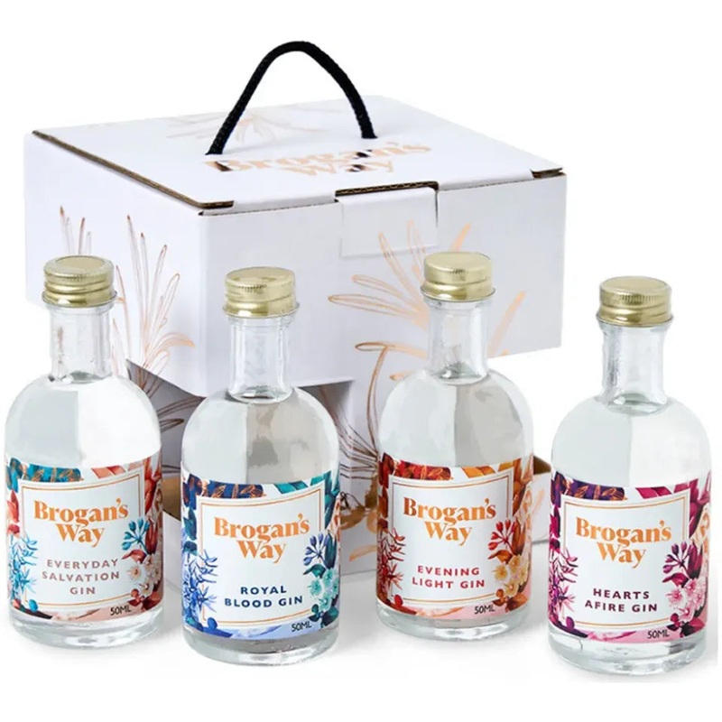 Brogan’s Way 4 Gin Taster Gift Pack EEHR 4 x 50ml