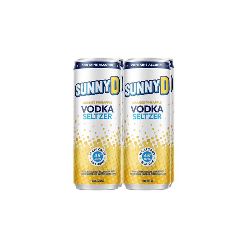 Sunny D Orange Pineapple Vodka Seltzer 4Pk
