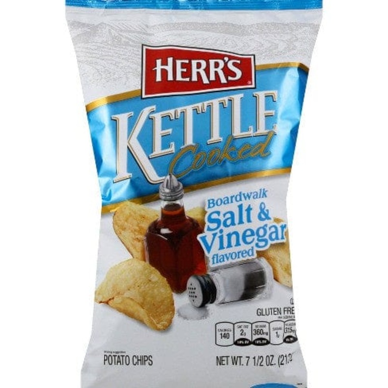 HERR’S SALT & VINEGAR  KETTLE CHIPS