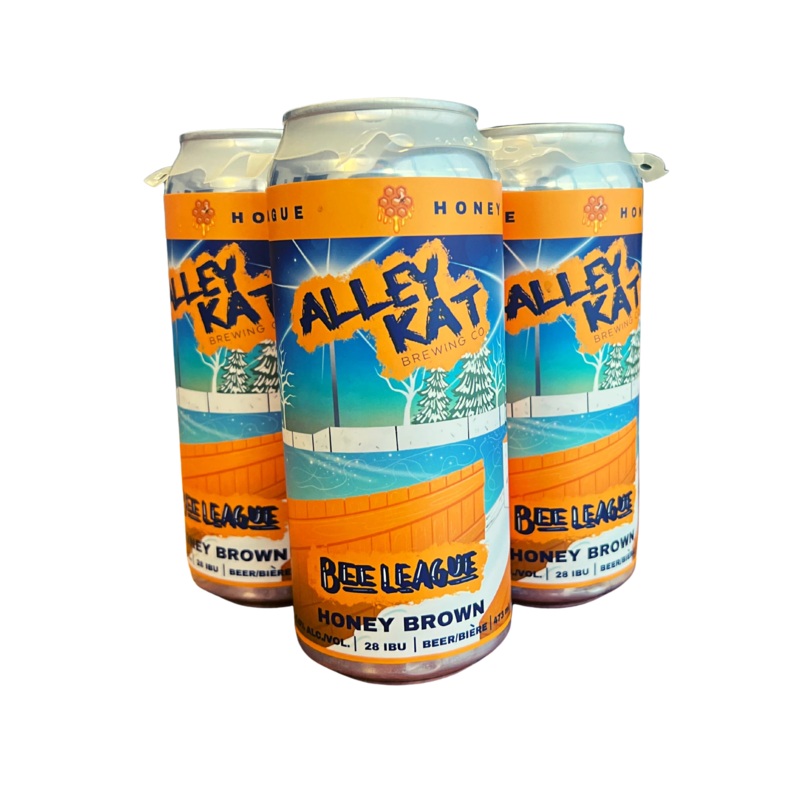ALLEY KAT BEE LEAGUE HONEY BROWN ALE 473ML 4PK CAN @ Airdrie [1046342]