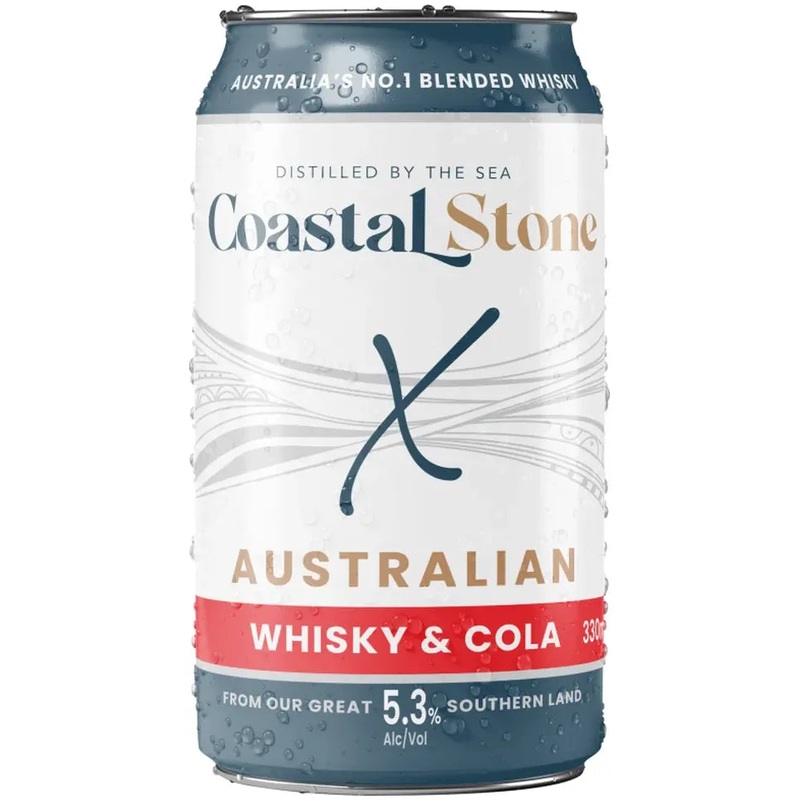 Manly Spirits Co. Distillery Coastal Stone Whisky & Cola Can 330ml
