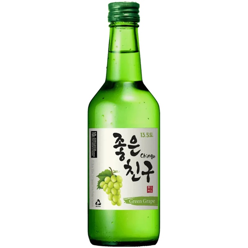 Chingu Green Grape Soju 13.5% 20 Pack Bottles 360ml