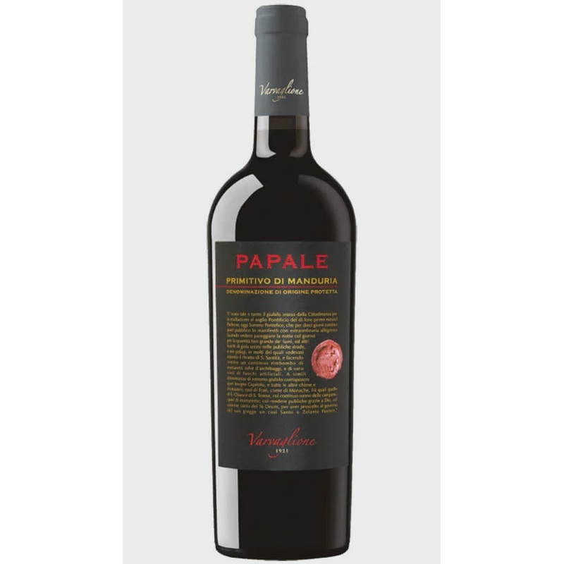 VARVAGLIONE PRIMITIVO PAPALE 750ML