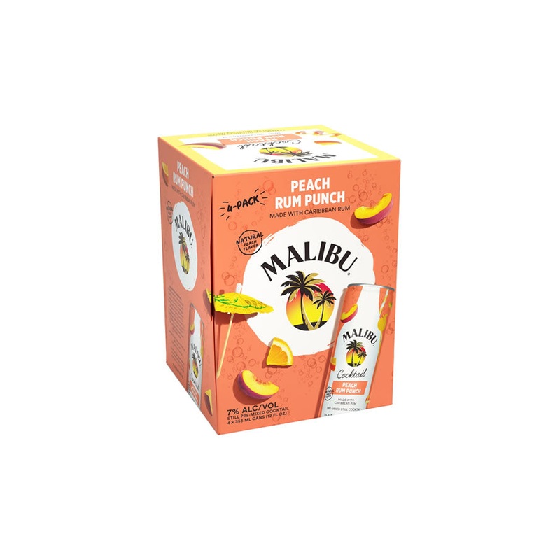 Malibu Peach Rum Punch 4PK
