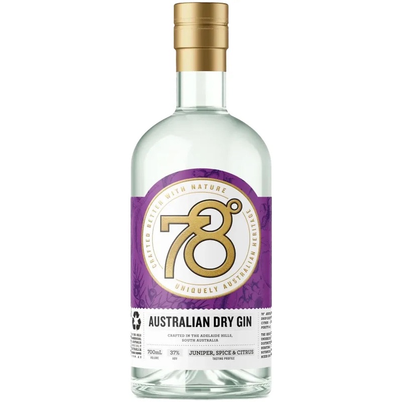 78 Degrees Australian Dry Gin 700ml