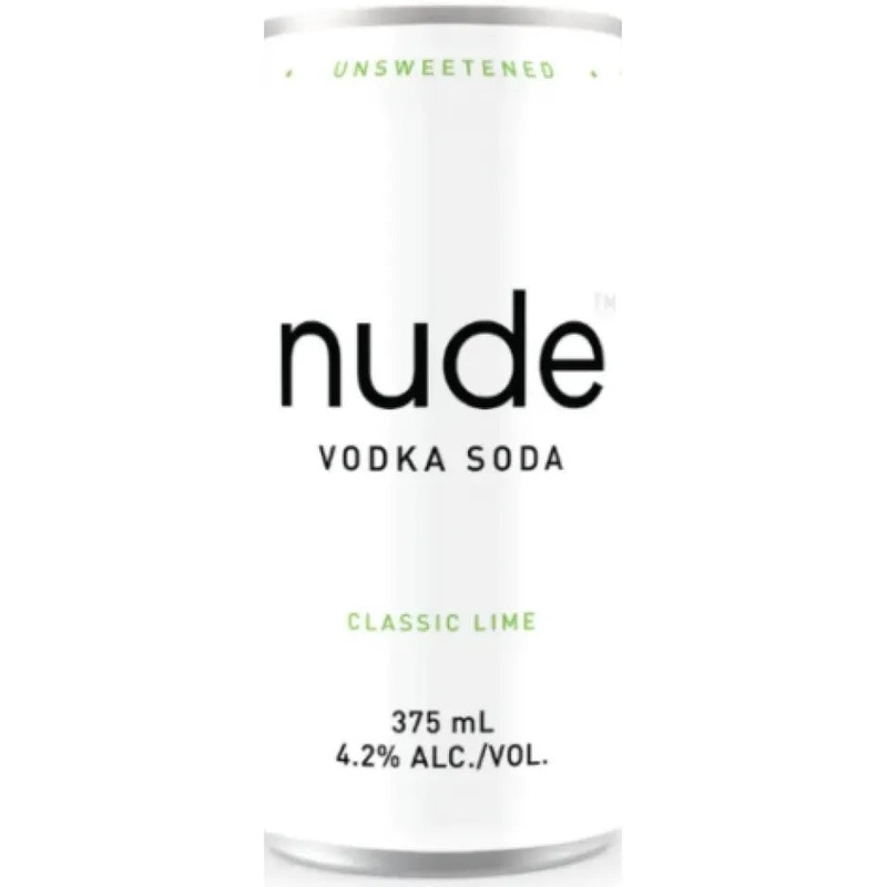 Nude Vodka Soda Classic Lime Seltzer 375ml