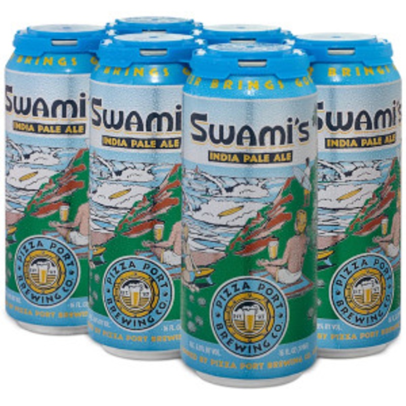 Pizza Port Brewing Swami’s IPA 16oz 6 Pack Cans
