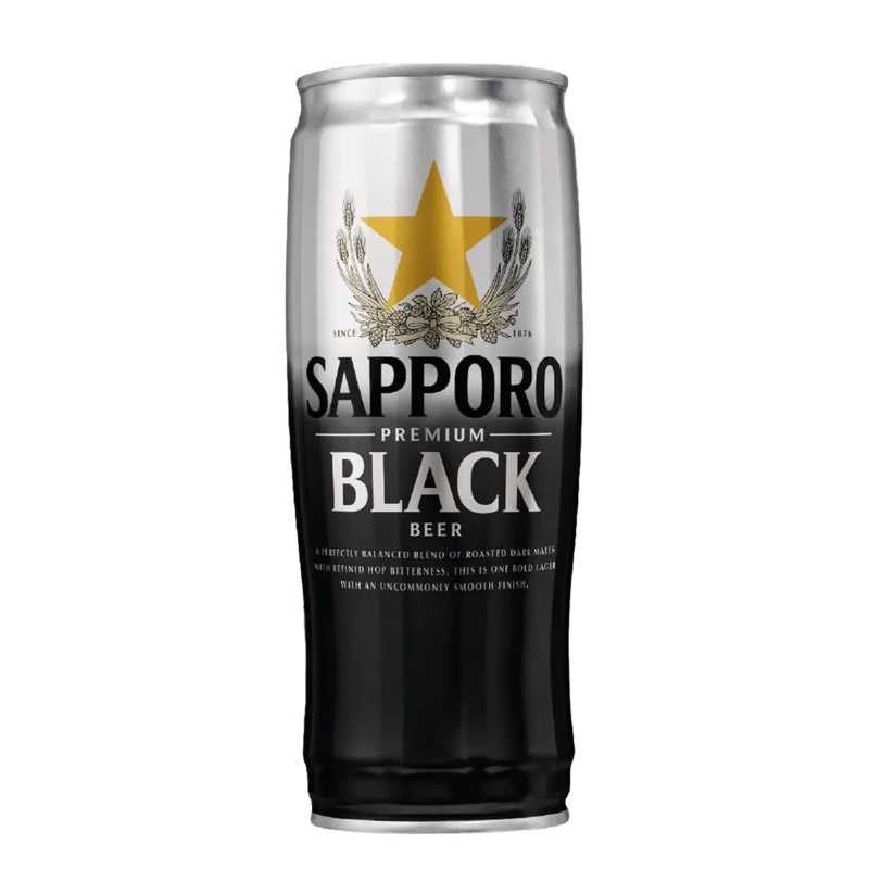 Sapporo Black 22oz Can