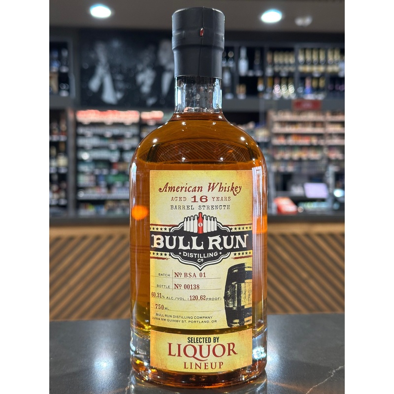 Bull Run American Whiskey Aged 16 Years Barrel Strength  Private Barrel Store Pick