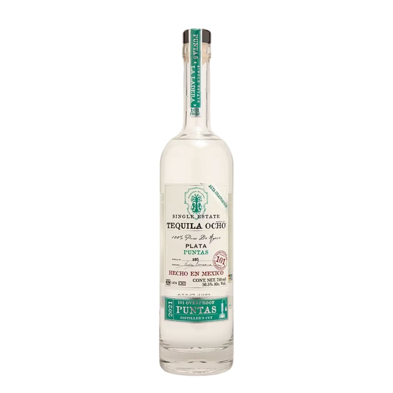 Tequila Ocho Plata Overproof Puntas