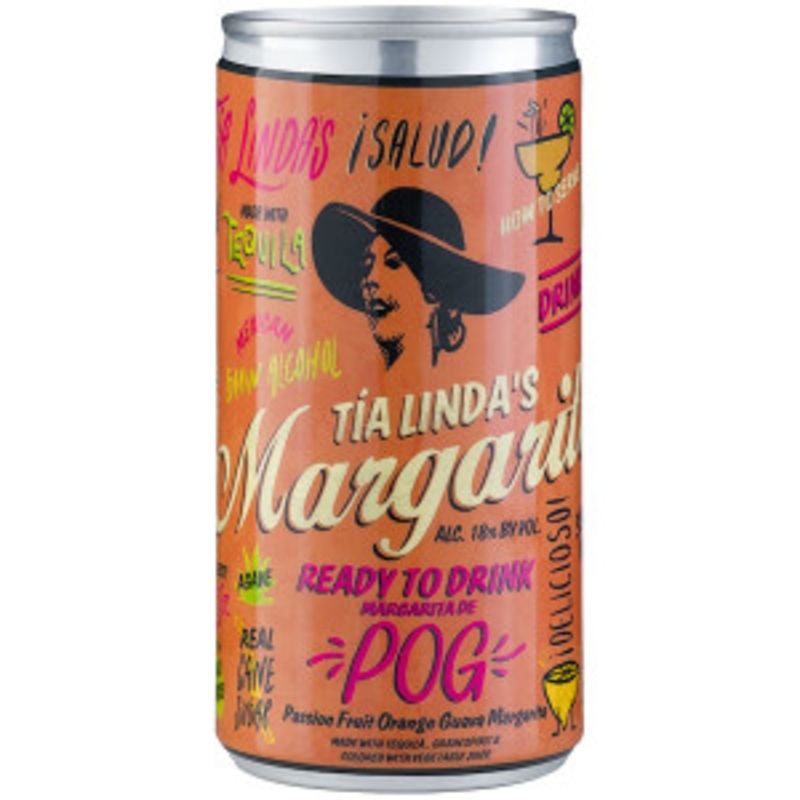 Tia Linda’s POG Margarita Cocktail Ready-To-Drink 4-Pack 200ml Cans