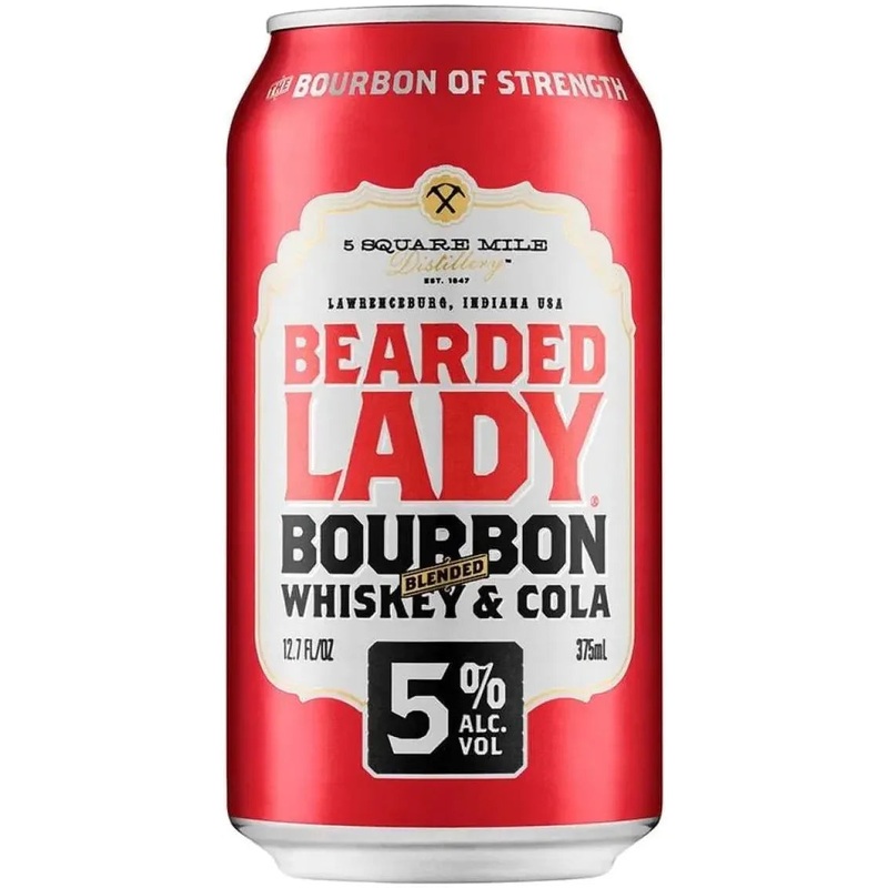 Bearded Lady Bourbon & Cola 5% 24 Pack Cans 375ml