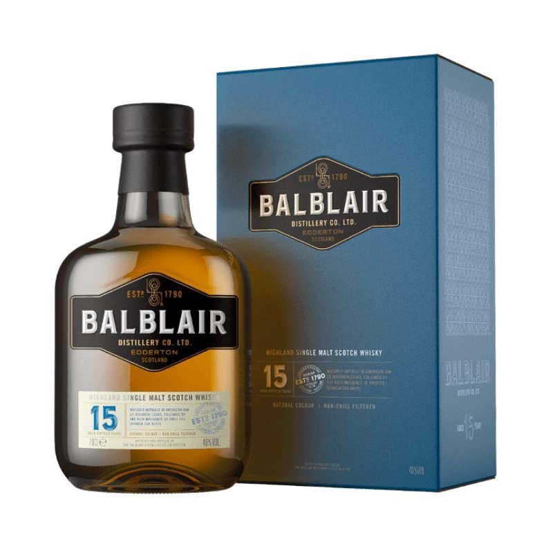 Balblair 15 Year Highland Single Malt Scotch Whiskey 750mL