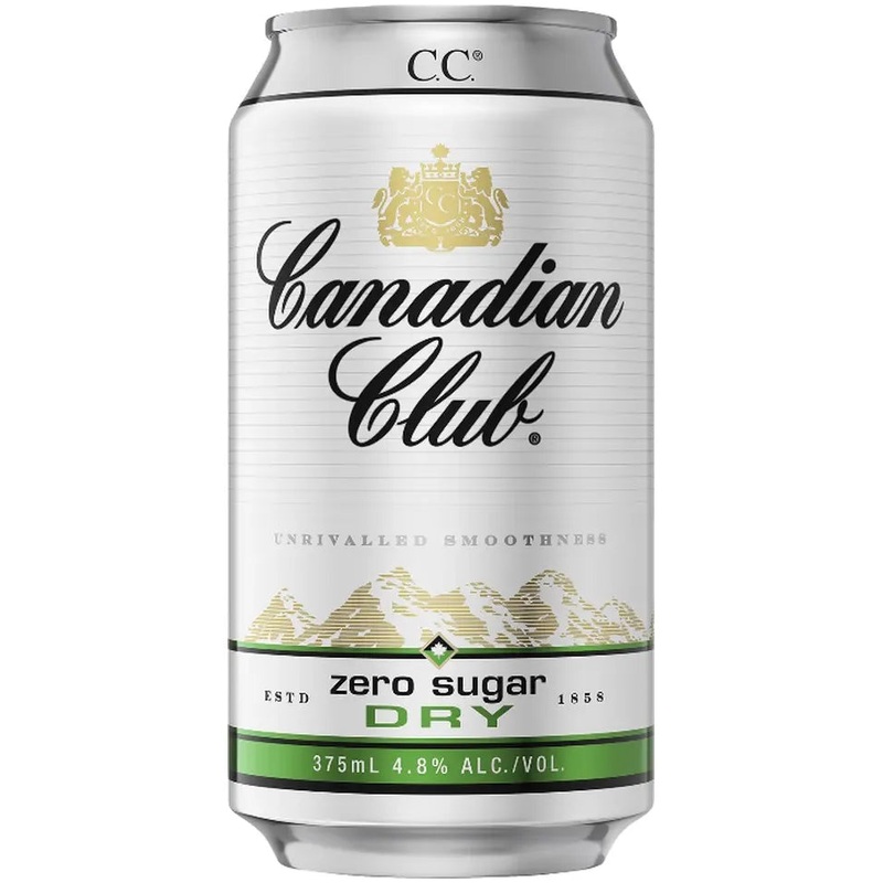 Canadian Club Whisky & Zero Sugar Dry 375ml