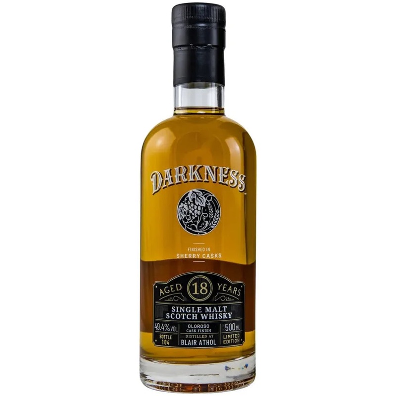 Darkness 18 Year Old Blair Athol Oloroso Finish Single Malt Whisky 500ml