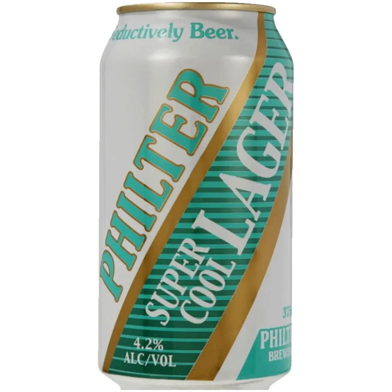 Philter Super Cool Lager 4.2% 16 Pack Cans 375ml