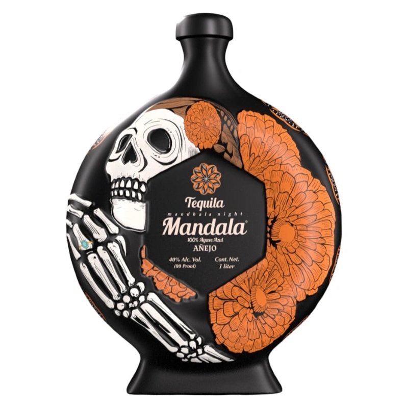 Mandala Da de Muertos Limited Edition La Catrina Tequila Aejo 2025 1L